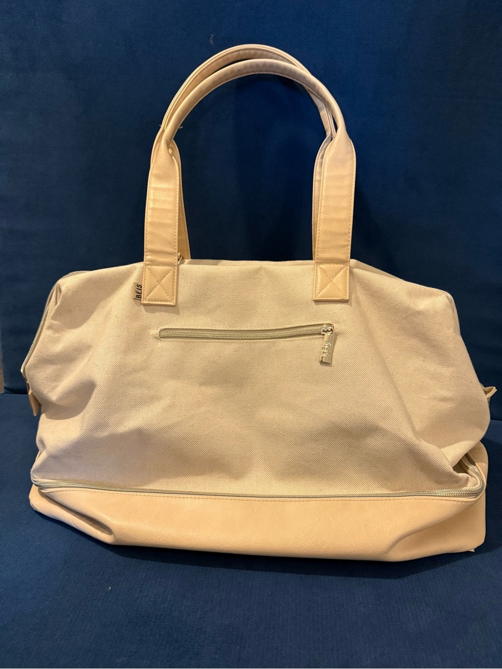 BEIS Weekender Cream Travel Tote Bag